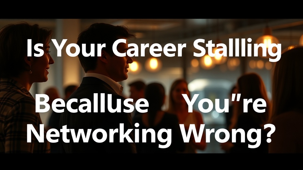 Is Your Career Stalling Because You're Networking Wrong?