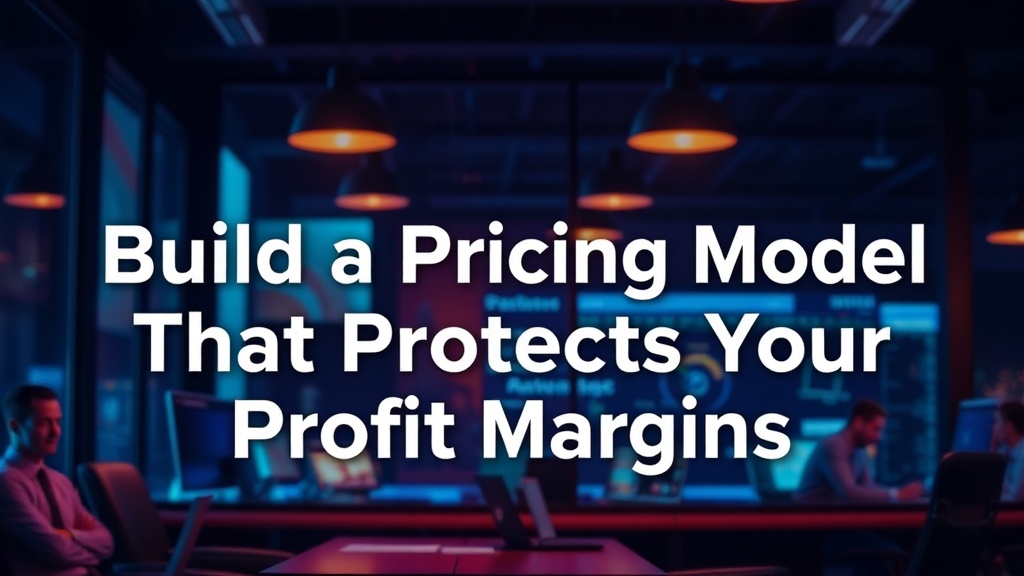Build a Pricing Model That Protects Your Profit Margins