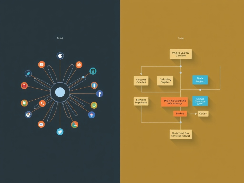 comparison of overly complex workflow vs simple streamlined workflow