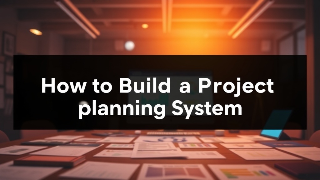 How to Build a Project Planning System That Actually Works