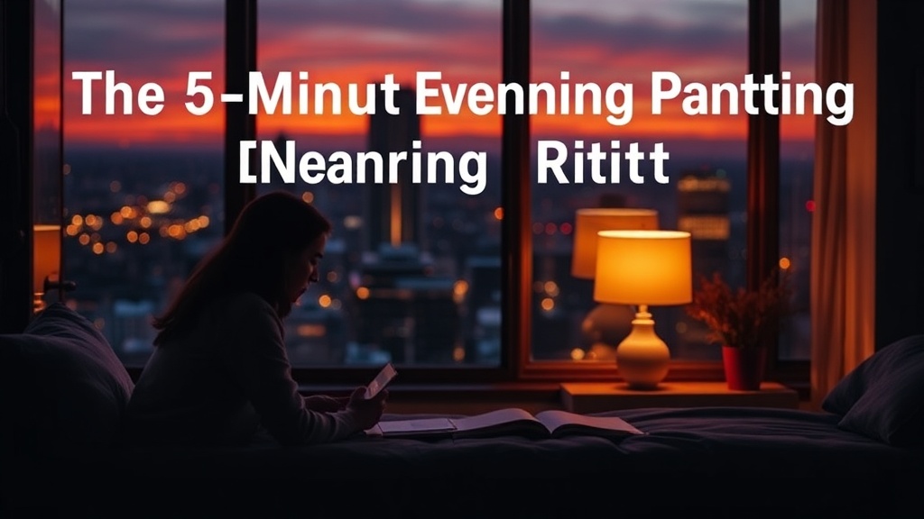 The 5-Minute Evening Planning Ritual That Transforms Your Morning