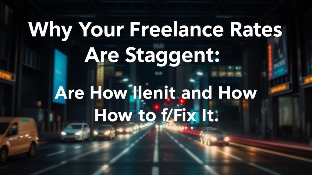 Why Your Freelance Rates Are Stagnant and How to Fix It