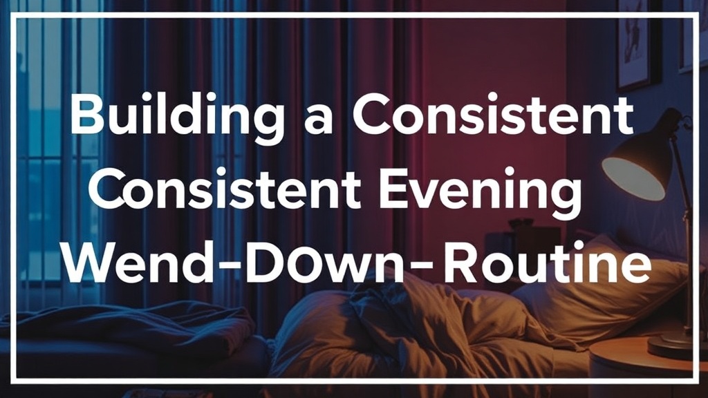 Building a Consistent Evening Wind-Down Routine