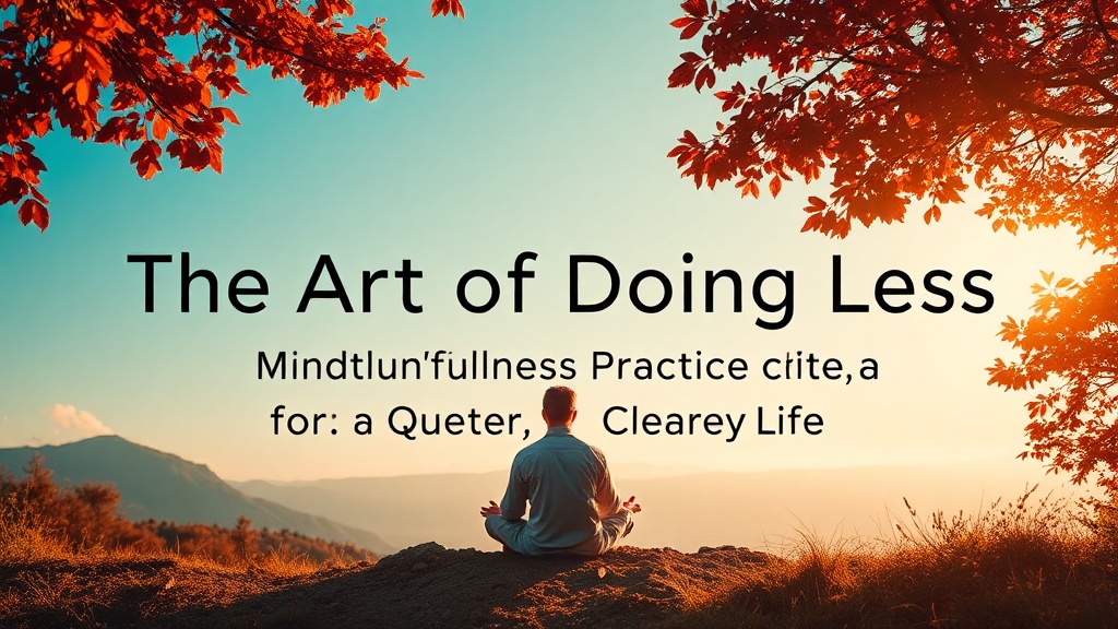 The Art of Doing Less: A Mindfulness Practice for a Quieter, Clearer Life