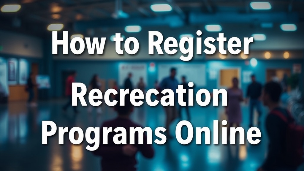 How to Register for Quinte West Recreation Programs Online