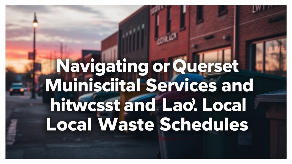 Navigating Quinte West Municipal Services and Local Waste Schedules