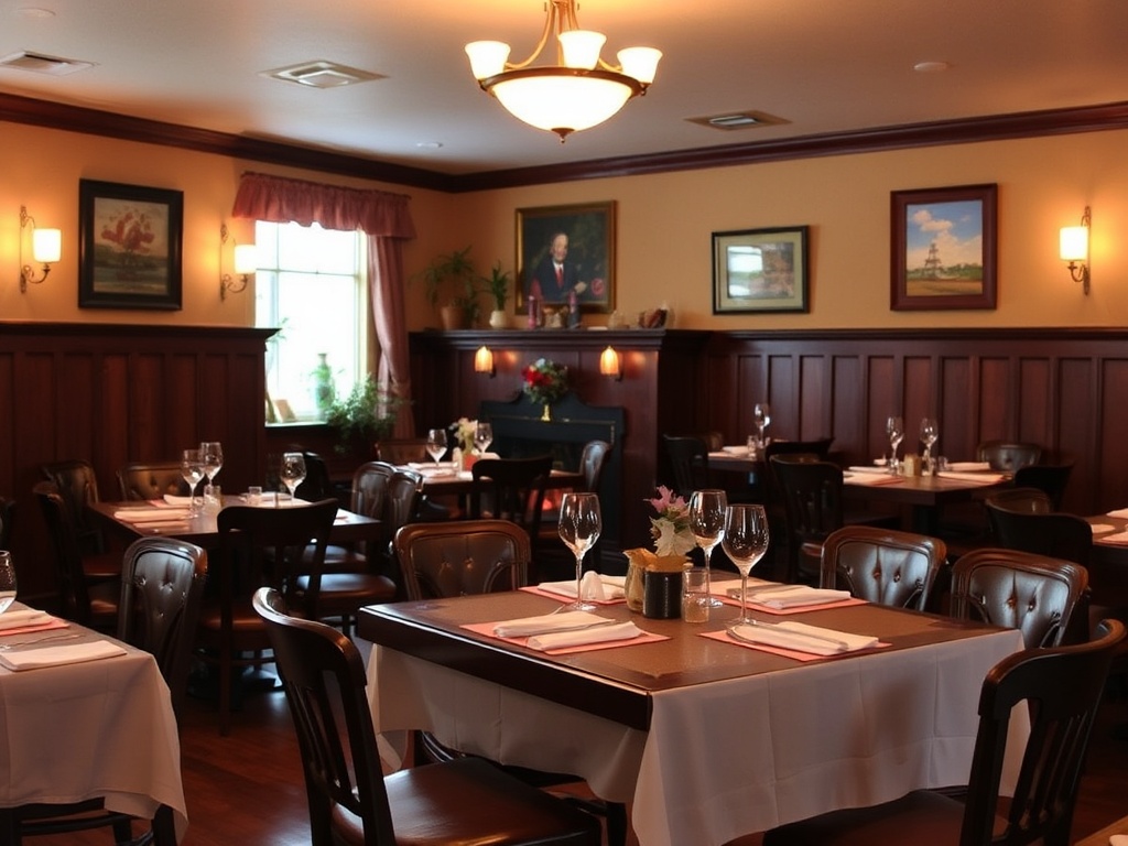 a cozy restaurant setting with a warm inviting atmosphere in Quinte West