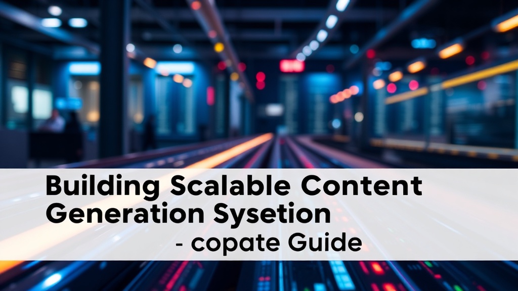 Building Scalable Content Generation Systems: A Complete Guide