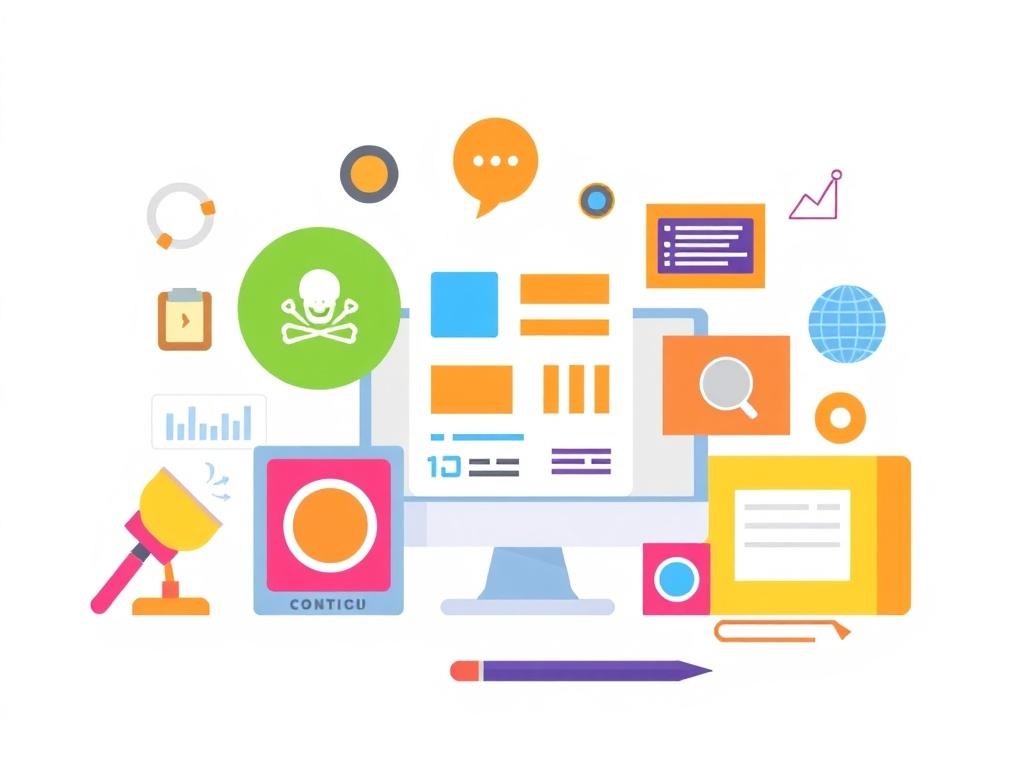 Content tools illustration