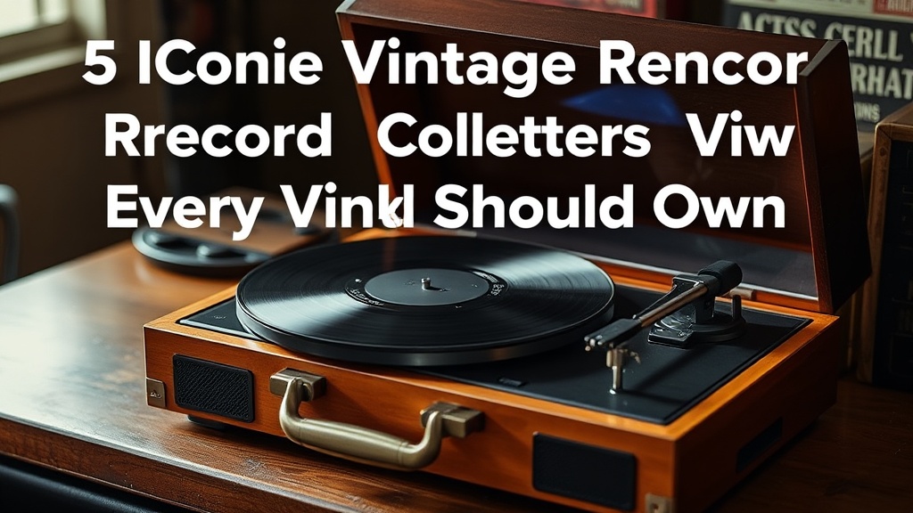 5 Iconic Vintage Record Players Every Vinyl Collector Should Own