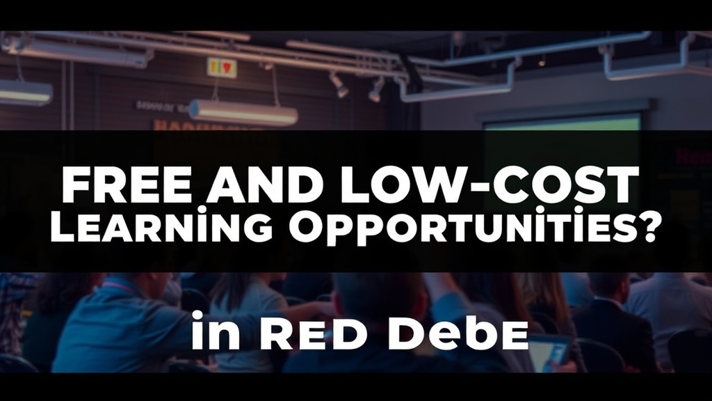 Where Can You Find Free and Low-Cost Learning Opportunities in Red Deer?