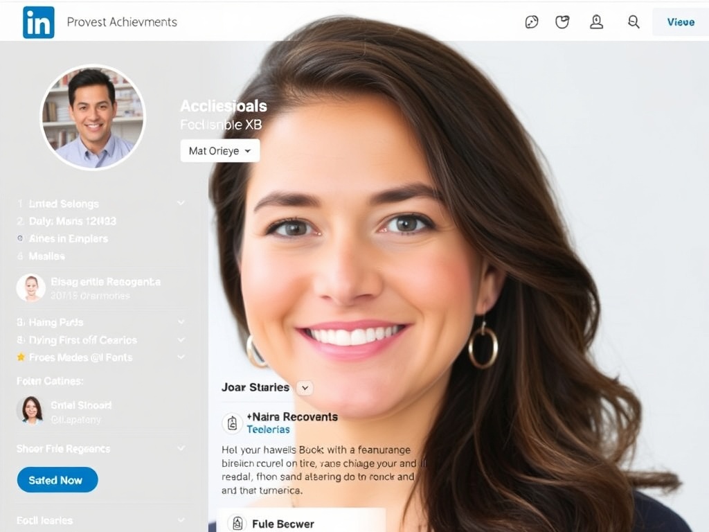 A LinkedIn profile with professional achievements and articles displayed
