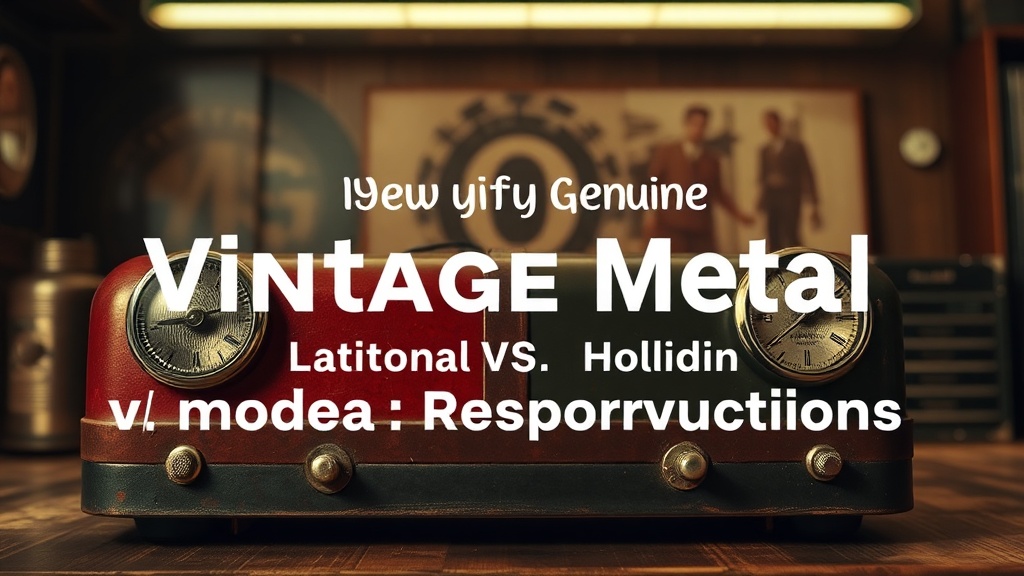 Identifying Genuine Vintage Metal vs. Modern Reproductions