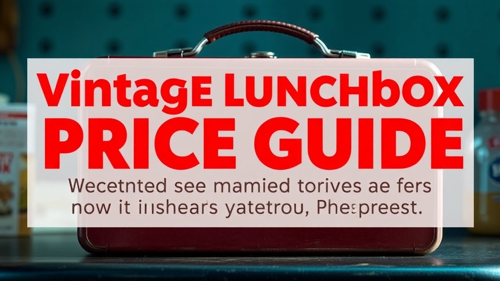 Vintage Lunchbox Price Guide: What Actually Drives Value in Today's Market