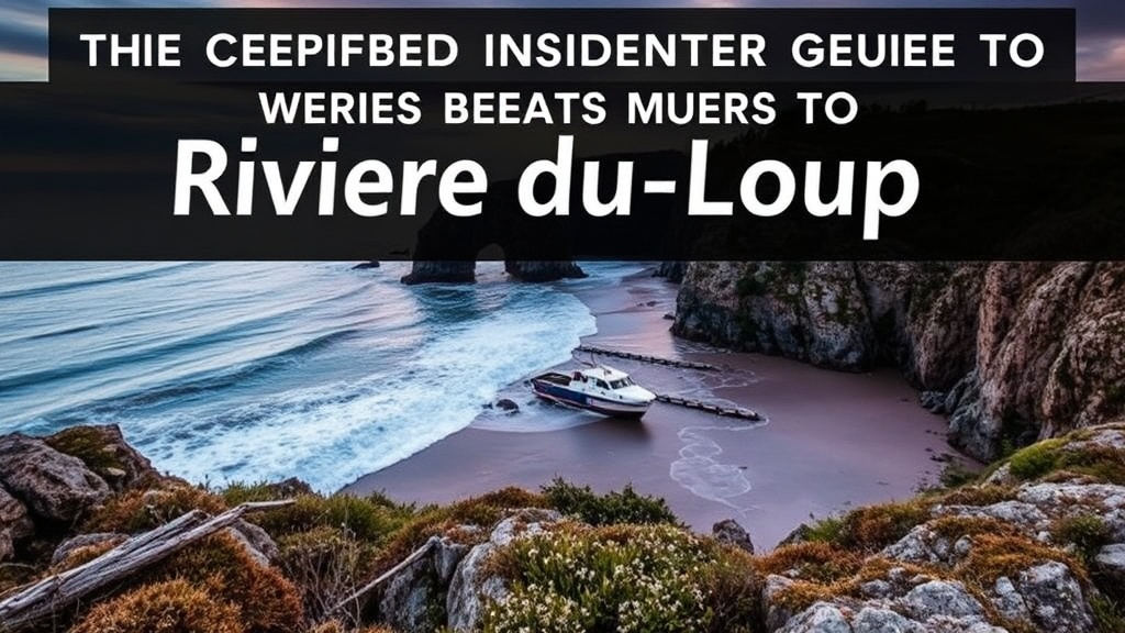 The Complete Insider Guide to Riviere-du-Loup: What to See, Do, and Actually Skip