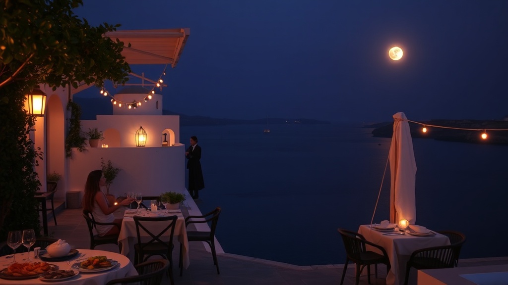 Moonlight and Mezze: A Night in the Greek Islands