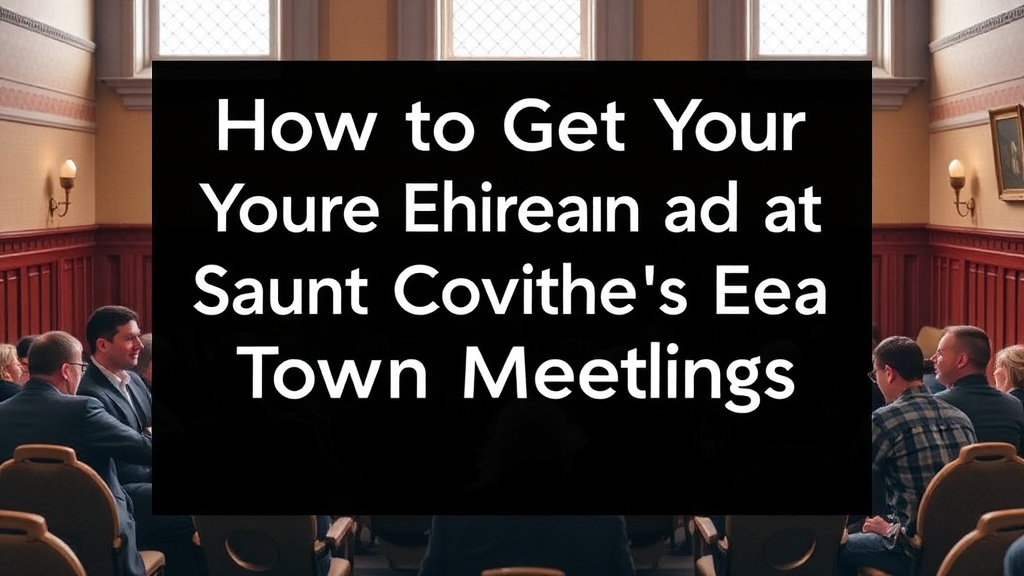 How to Get Your Voice Heard at Saint Andrews by-the-Sea Town Council Meetings