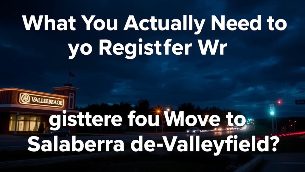 What Do You Actually Need to Register for When You Move to Salaberry-de-Valleyfield?