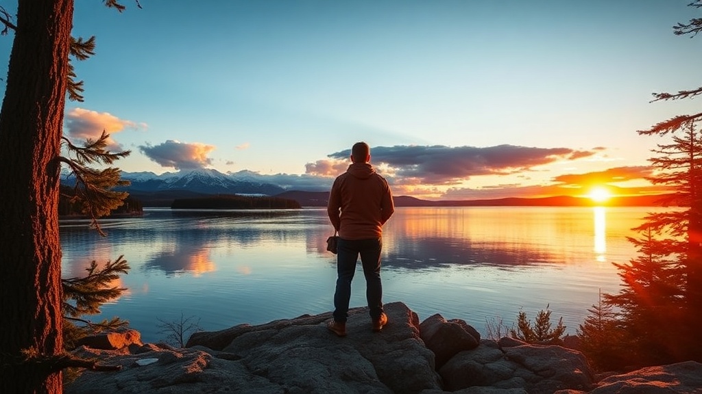 Setting Up a Perfect Sunset Viewpoint at Canoe Bay