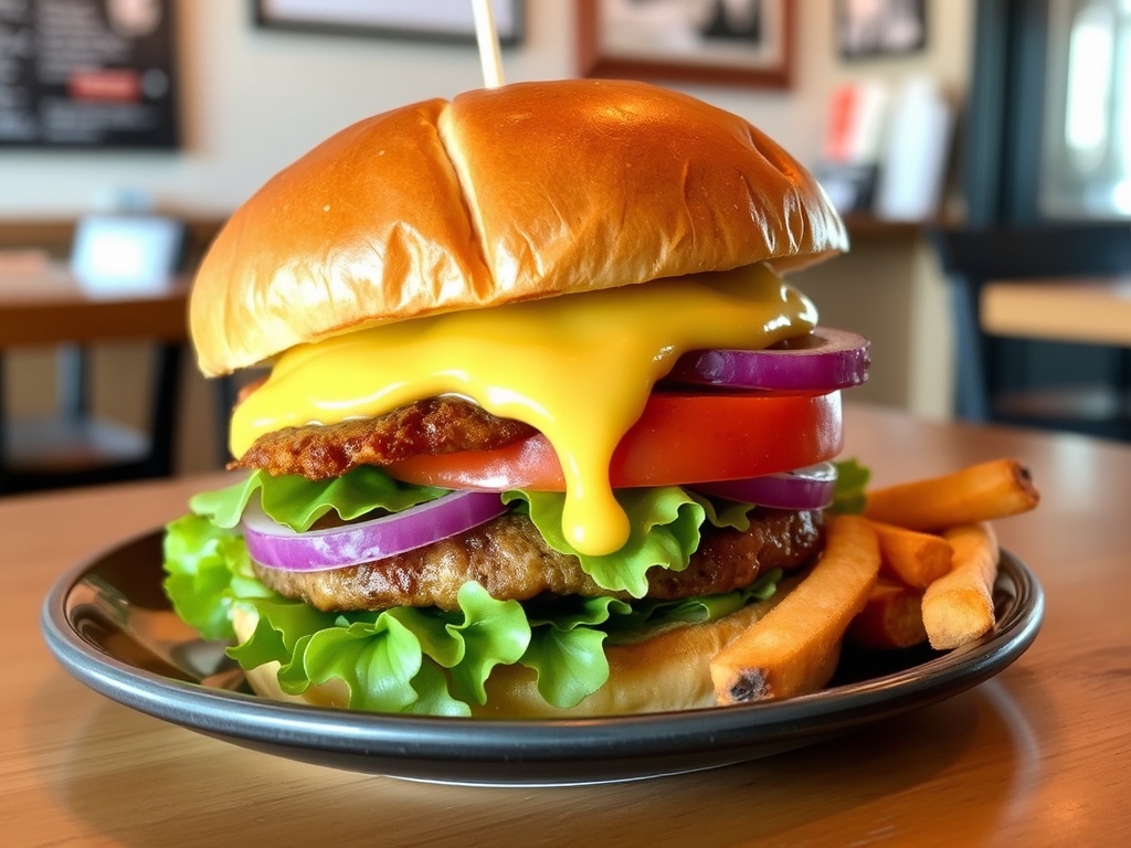 casual lunch spot burger fries craft sandwich local restaurant Sault Ste Marie Ontario relaxed vibe