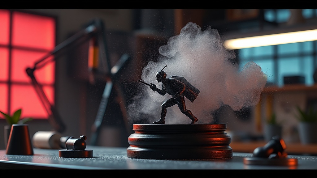 Keeping Dust Away from Delicate Resin Models