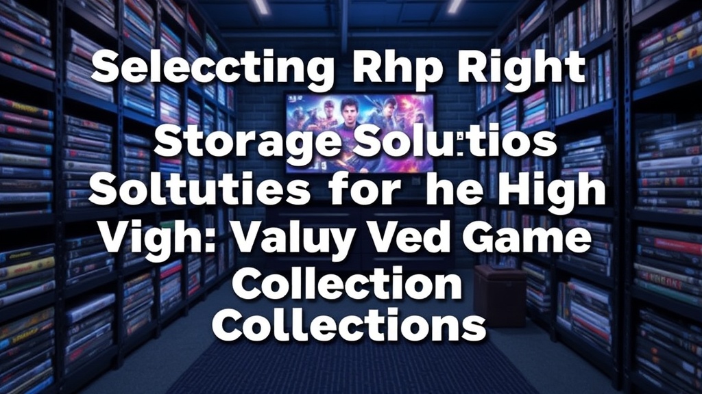 Selecting the Right Storage Solutions for High-Value Video Game Collections
