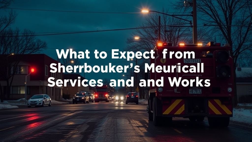 What to Expect from Sherbrooke's Municipal Services and Public Works