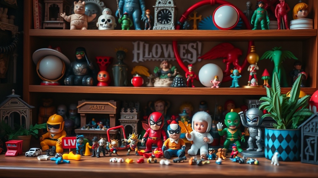 Organizing Small Collectibles by Color and Theme