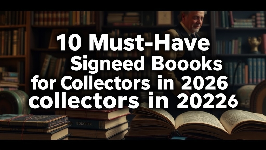10 Must-Have Signed Books for Collectors in 2026