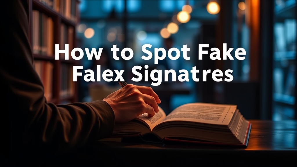 How to Spot Fake Author Signatures When Buying Signed Books
