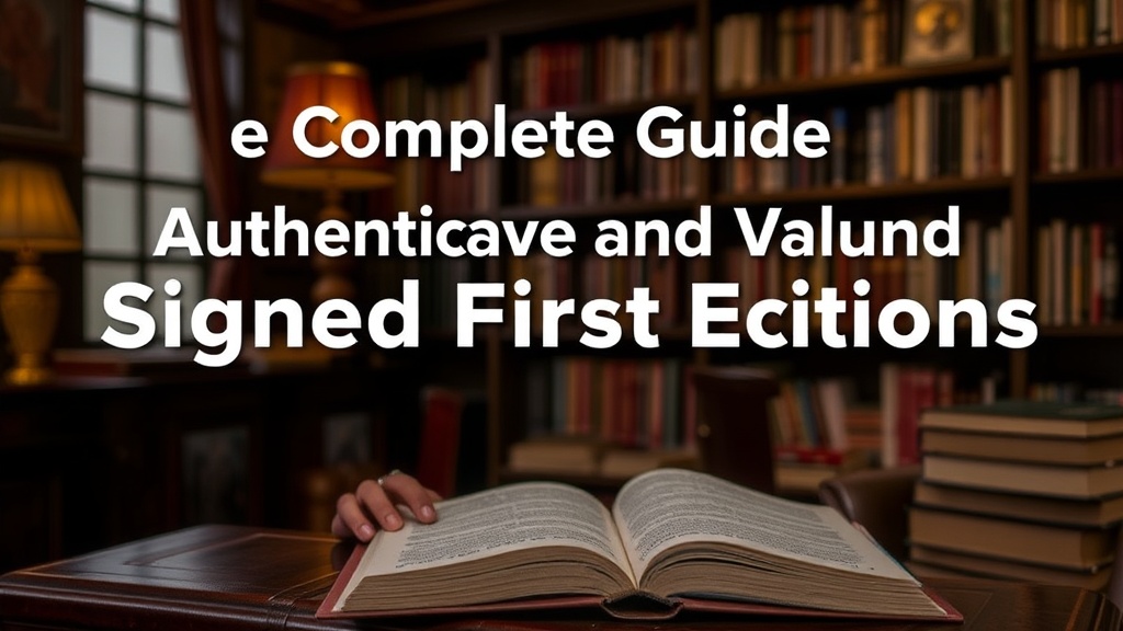 The Complete Guide to Authenticating and Valuing Signed First Editions
