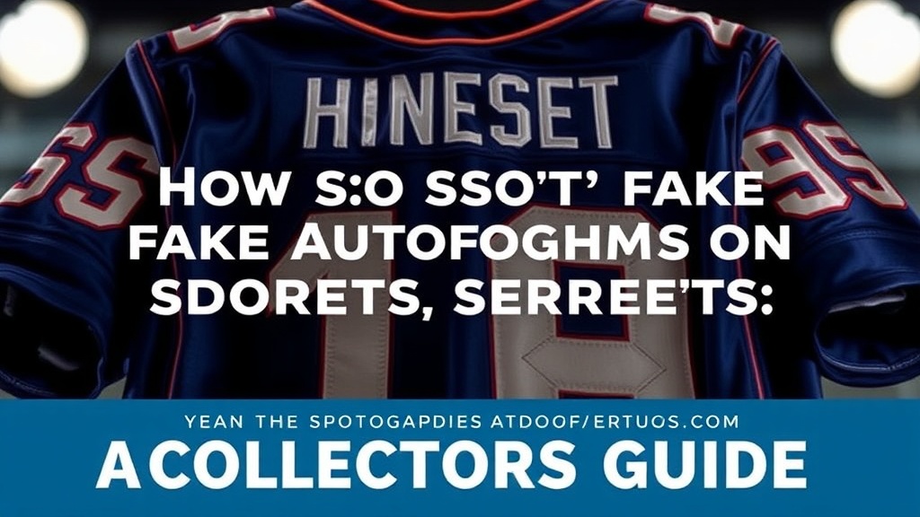 How to Spot Fake Autographs on Sports Jerseys: A Collector's Guide