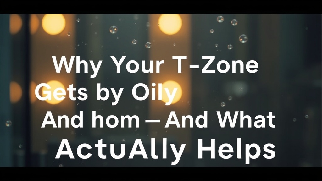 Why Your T-Zone Gets Oily by Noon — And What Actually Helps