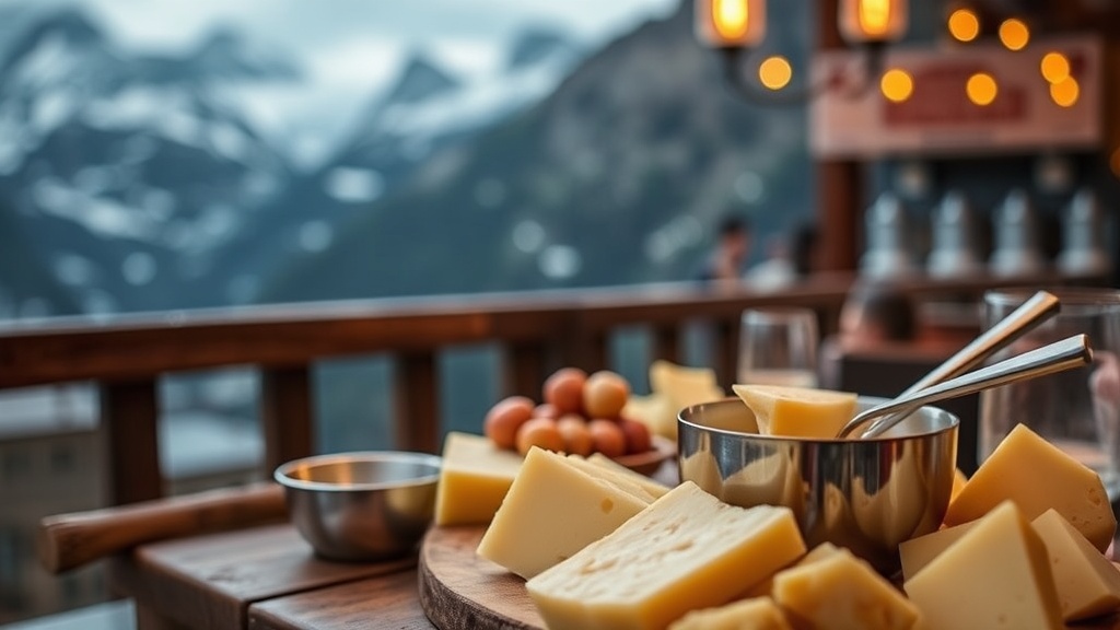 Savoring the Flavors of the Alps with Local Cheese and Fondue