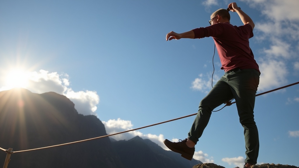 The Exhale Cue That Calms a Shaky Slackline Walk