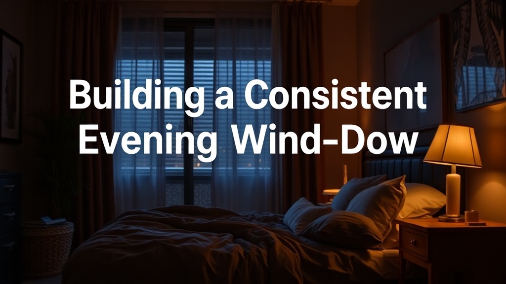 Building a Consistent Evening Wind-Down Routine