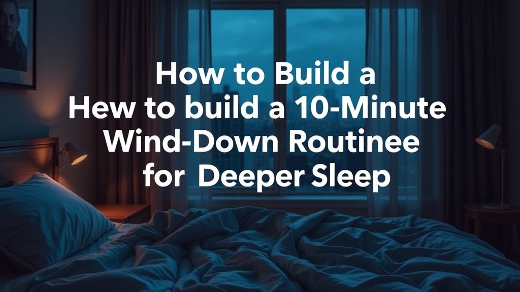 How to Build a 10-Minute Evening Wind-Down Routine for Deeper Sleep