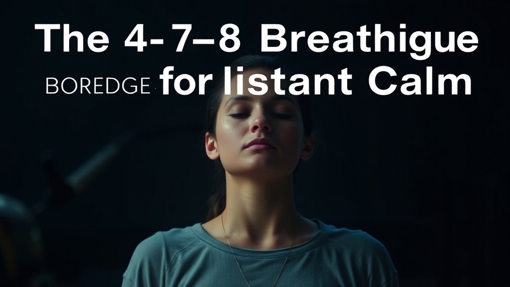 The 4-7-8 Breathing Technique for Instant Calm