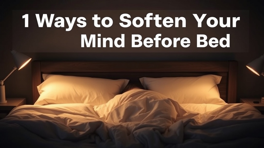 Ways to Soften Your Mind Before Bed