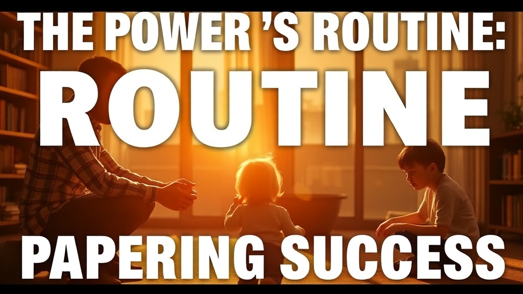 The Power of Routine: How Family Habits Shape Parenting Success