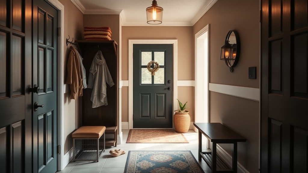 Build a Functional Mudroom in a Small Hallway