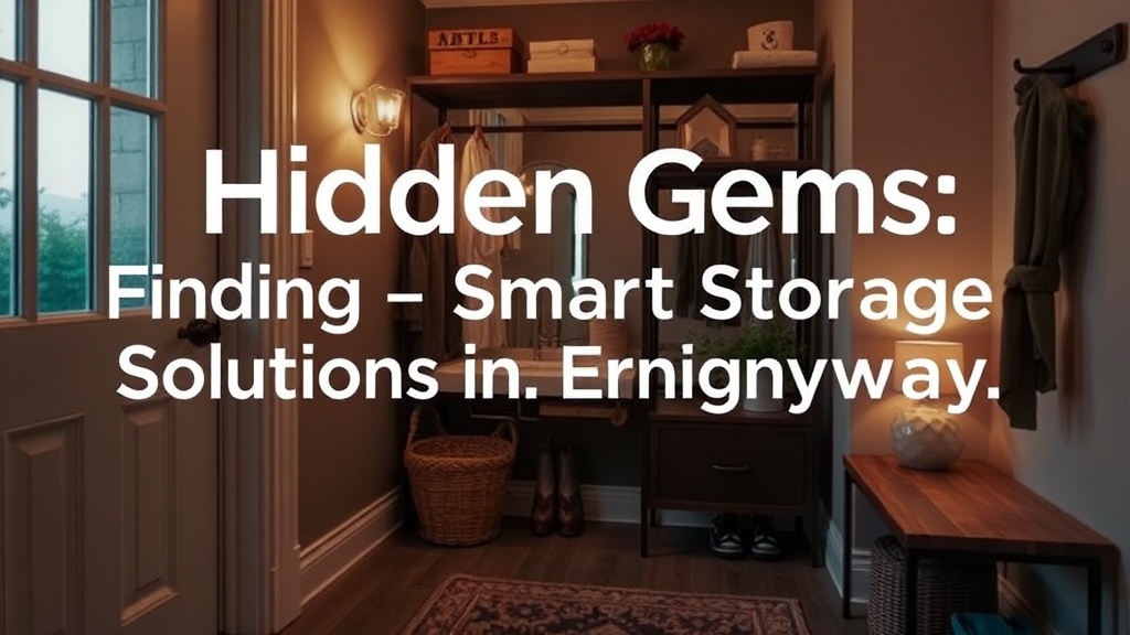 Hidden Gems: Finding Smart Storage Solutions in Your Entryway