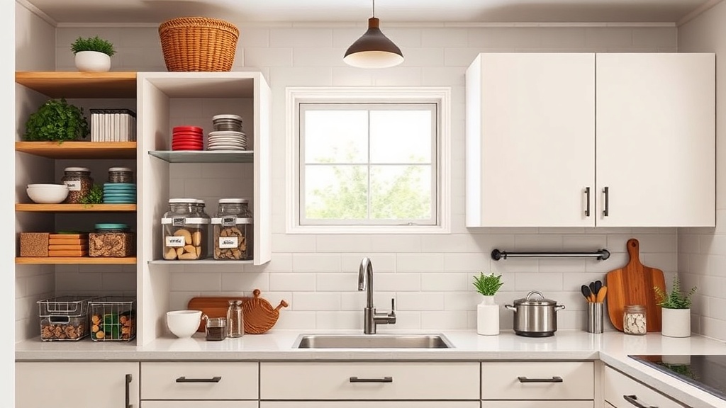 Organize Your Kitchen Pantry with Floating Shelves