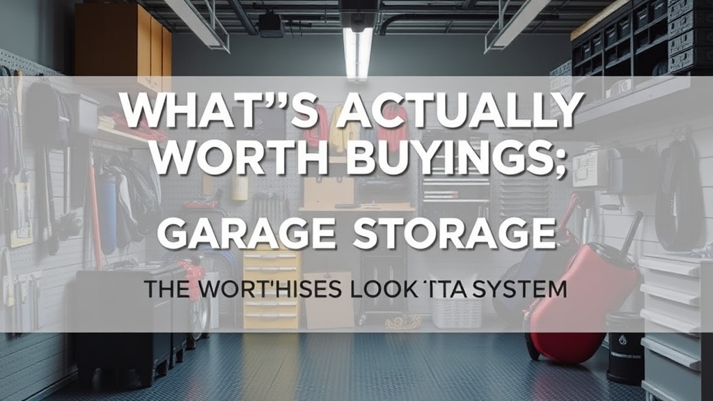 What's Actually Worth Buying for Garage Storage? A Realistic Look at Systems That Work