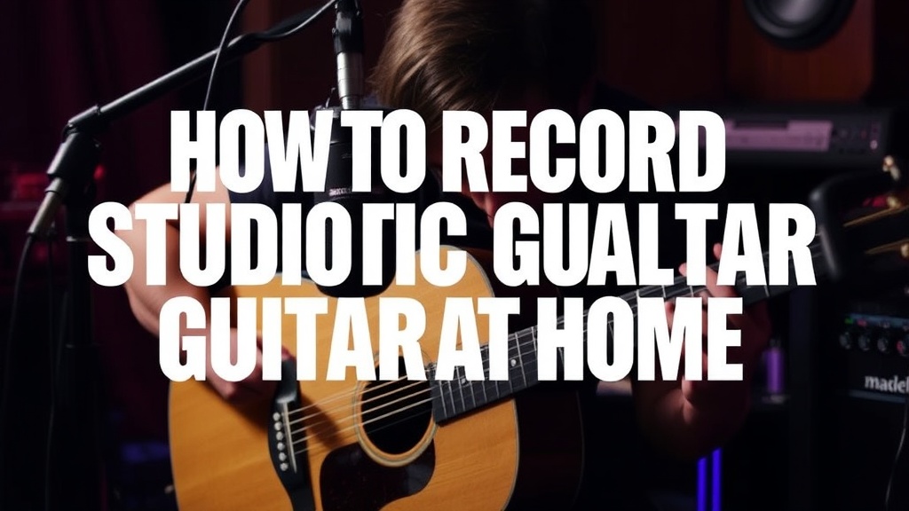 How to Record Studio-Quality Acoustic Guitar at Home: A Complete Guide