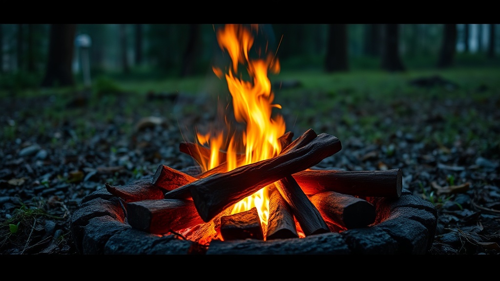 Building a Reliable Campfire in Wet or Damp Wood