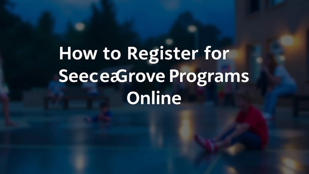 How to Register for Spruce Grove Recreation Programs Online