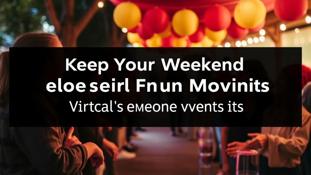 Keep Your Weekend Fun Moving with Local Seasonal Event Kits