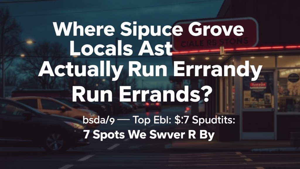 Where Do Spruce Grove Locals Actually Run Errands? 7 Spots We Swear By