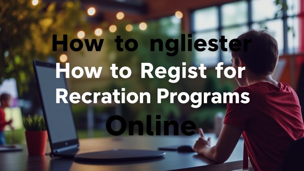 How to Register for Stalbert Recreation Programs Online